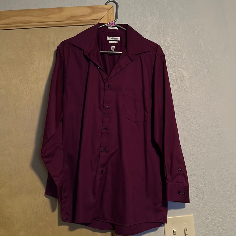 Purple button down. Size 16